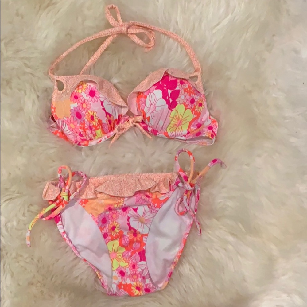 VS floral push up bathing suit bikini 👙